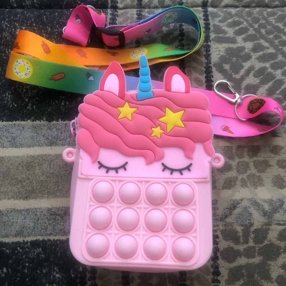 Little girls unicorn purse.